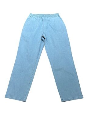 Denim&Co Light Blue Women’s Pull On Denim Jeans, Size PM, NWOT
